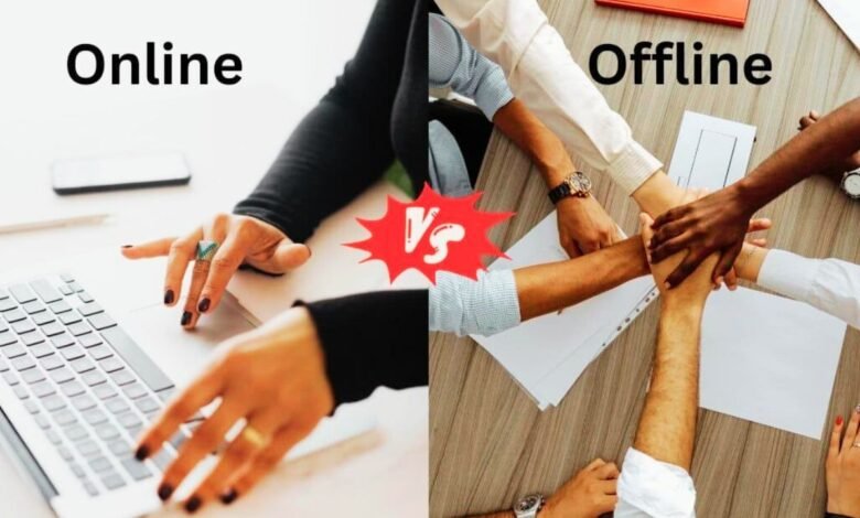 online vs offline jobs