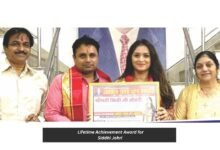 lifetime achievement award for siddhi johri