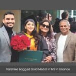 varshika got gold medal in ms finance